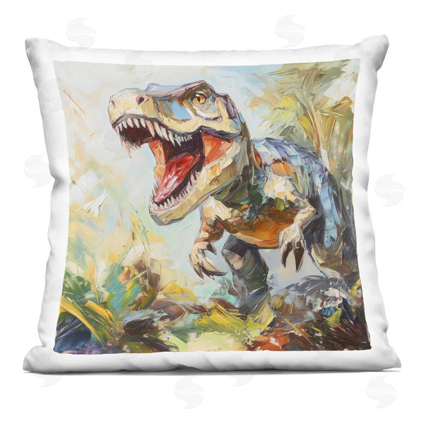 stupell industries Creative Studio | Enchanting T-Rex Roar Throw Pillow