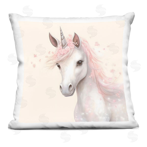stupell industries Creative Studio | Fairy Unicorn Soft Petals Printed Throw Pillow