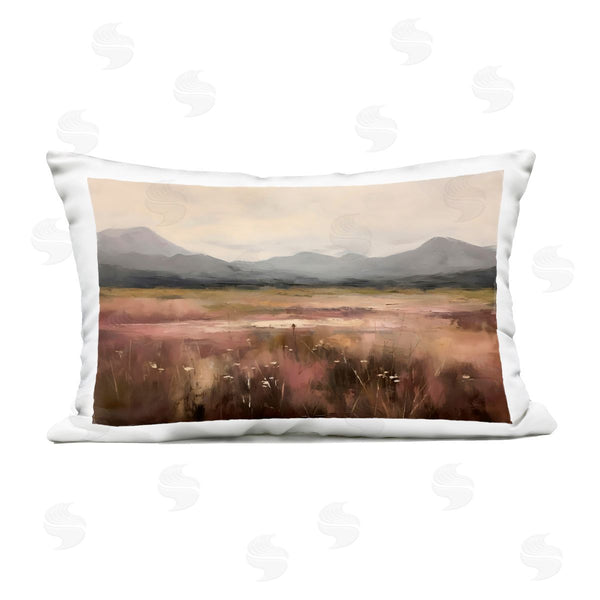Stupell Industries Creative Studio | Flower Field Mountain Printed Throw Pillow
