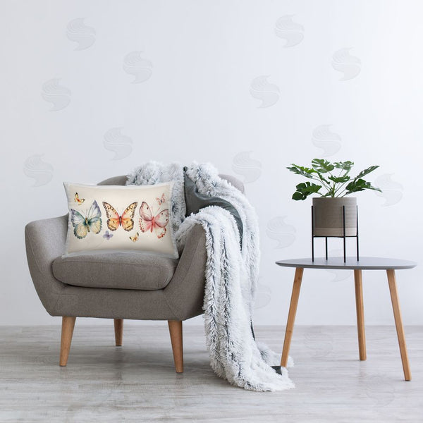 Stupell Industries Creative Studio | Graceful Butterfly Trio Throw Pillow