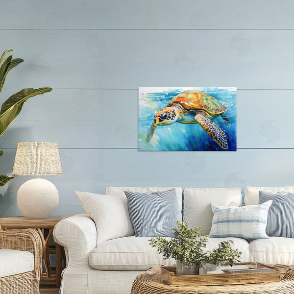 Stupell Industries Creative Studio | Graceful Swimmer Tortoise