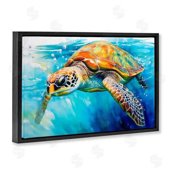Stupell Industries Creative Studio | Graceful Swimmer Tortoise