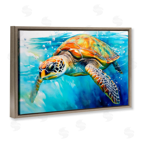 Stupell Industries Creative Studio | Graceful Swimmer Tortoise