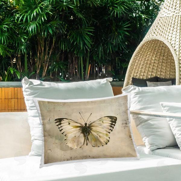 Stupell Industries Creative Studio | Graceful Vintage Butterfly Printed Throw Pillow