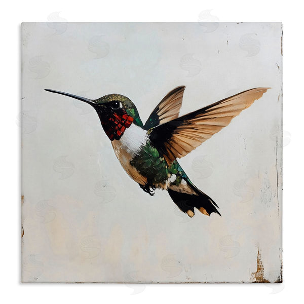 stupell industries Creative Studio | Hummingbird over Distressed Rustic