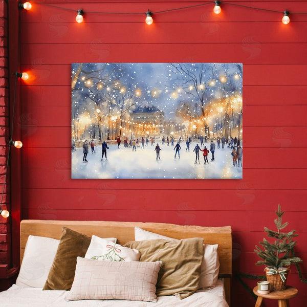 Stupell Industries Creative Studio | Ice Skating Under The Lights Wall Art