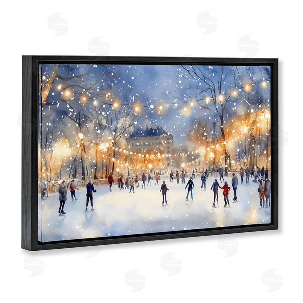 Stupell Industries Creative Studio | Ice Skating Under The Lights Wall Art