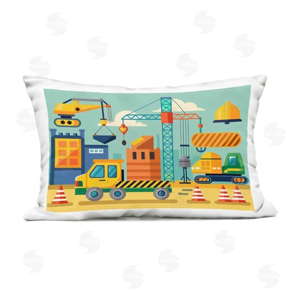 Stupell Industries Creative Studio | Industrial Construction Site Throw Pillow
