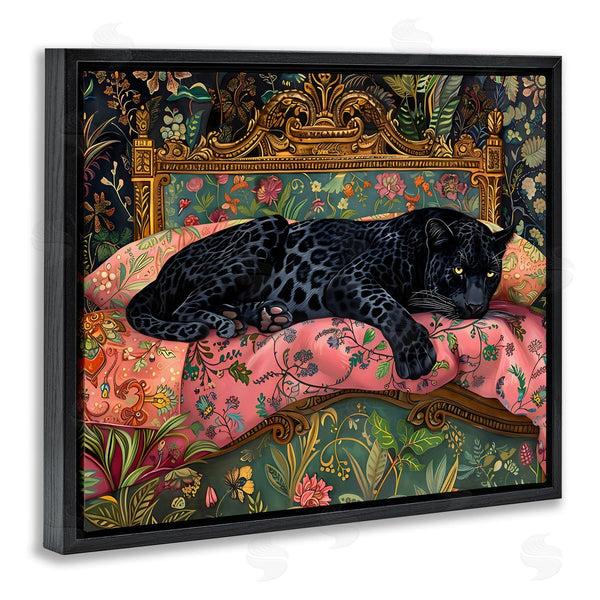 Stupell Industries Creative Studio | Leopard Lounge On Ornate Textiles