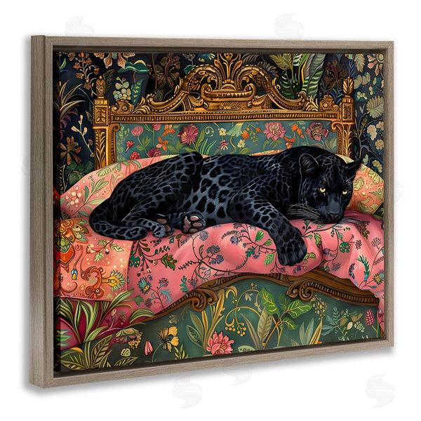 Stupell Industries Creative Studio | Leopard Lounge On Ornate Textiles