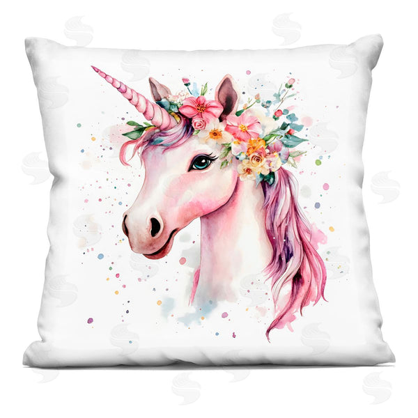 stupell industries Creative Studio | Majestic Unicorn Modern Splatter Printed Throw Pillow
