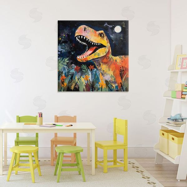 Stupell Industries Creative Studio | Nighttime Hunt Dinosaur