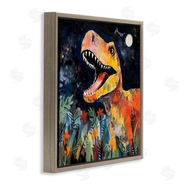 Stupell Industries Creative Studio | Nighttime Hunt Dinosaur