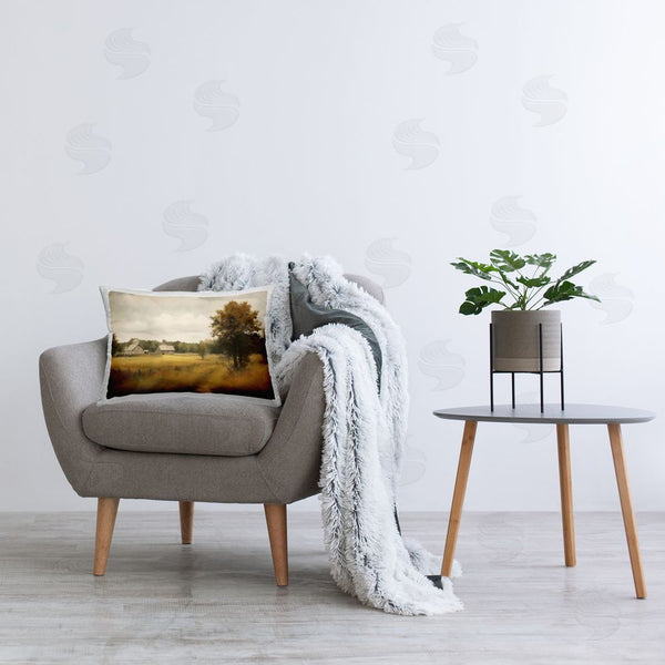 Stupell Industries Creative Studio | Old Country Rural Blur Printed Throw Pillow
