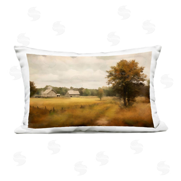 Stupell Industries Creative Studio | Old Country Rural Blur Printed Throw Pillow