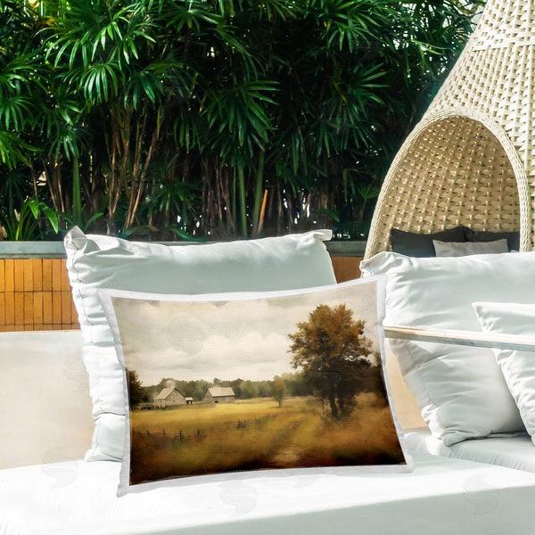 Stupell Industries Creative Studio | Old Country Rural Blur Printed Throw Pillow