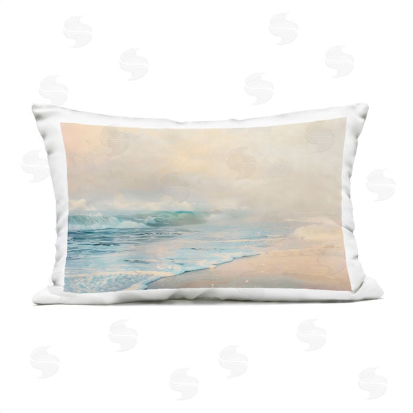 Stupell Industries Creative Studio | Pale Beach Fading Neutrals Printed Throw Pillow