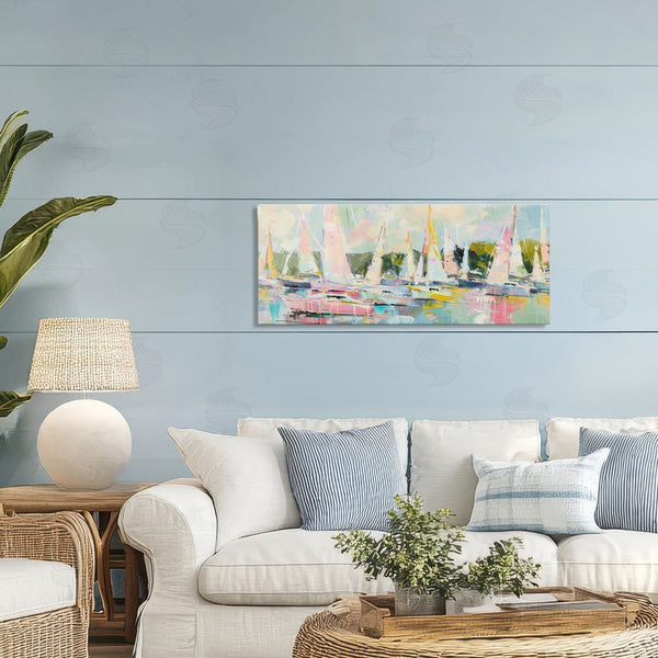 Stupell Industries Creative Studio | Pastel Sails With Modern Paint Drip