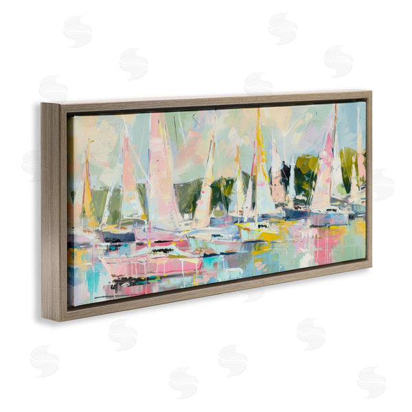 Stupell Industries Creative Studio | Pastel Sails With Modern Paint Drip