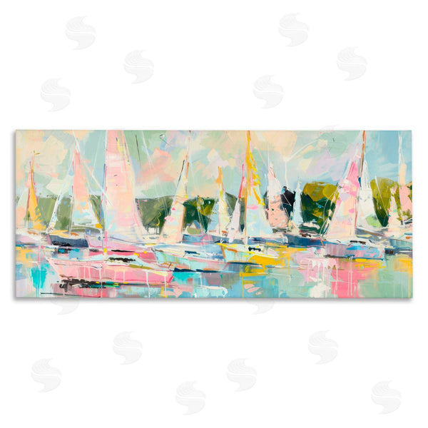 stupell industries Creative Studio | Pastel Sails with Modern Paint Drip