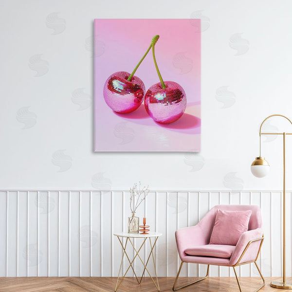 Stupell Industries Creative Studio | Pink Disco Cherries Wall Art