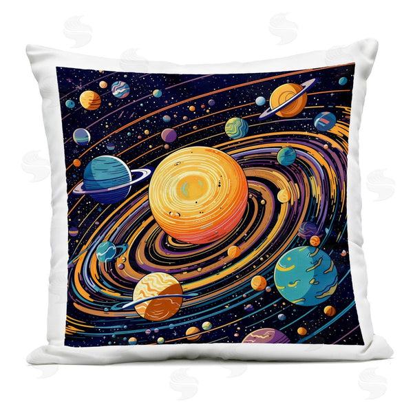 Stupell Industries Creative Studio | Planet Illustration Spiral Printed Throw Pillow