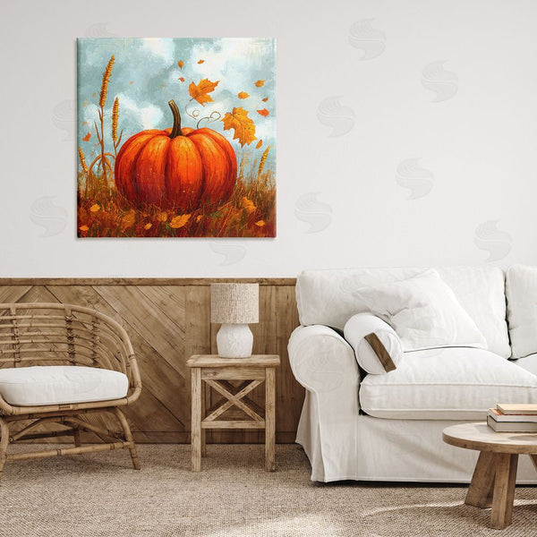 Stupell Industries Creative Studio | Pumpkin & Falling Leaves Wall Art