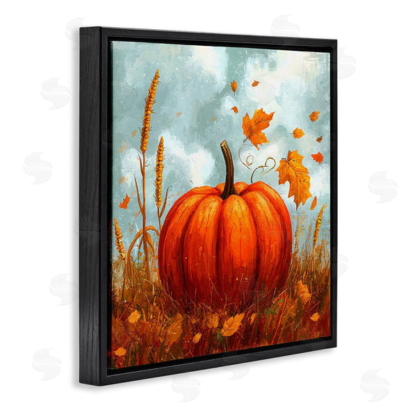 Stupell Industries Creative Studio | Pumpkin & Falling Leaves Wall Art