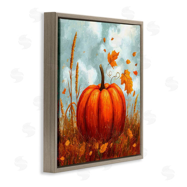 Stupell Industries Creative Studio | Pumpkin & Falling Leaves Wall Art