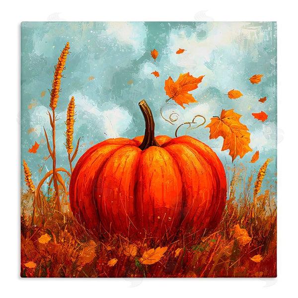 stupell industries Creative Studio | Pumpkin & Falling Leaves Wall Art