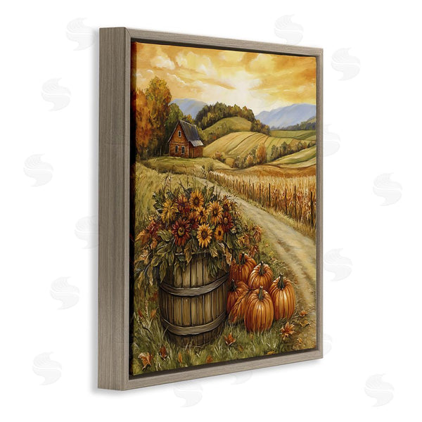 Stupell Industries Creative Studio | Pumpkin Farm & Sunflowers Wall Art