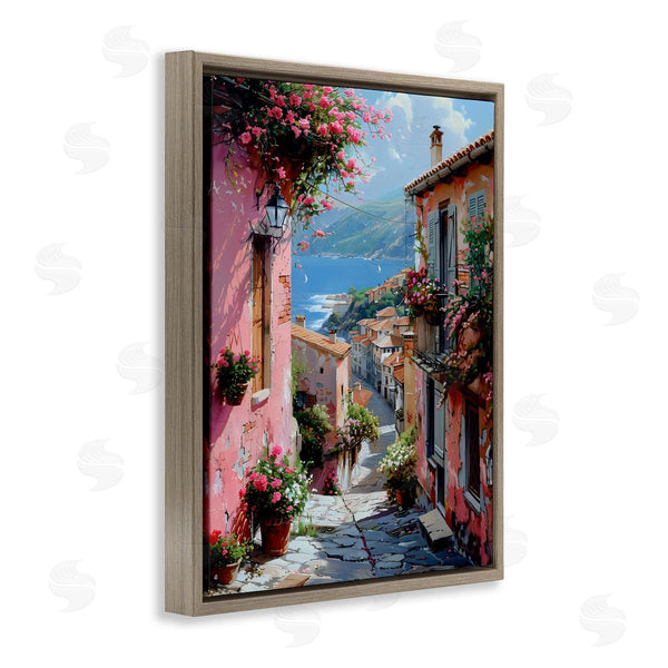 Stupell Industries Creative Studio | Quaint Pink Village View