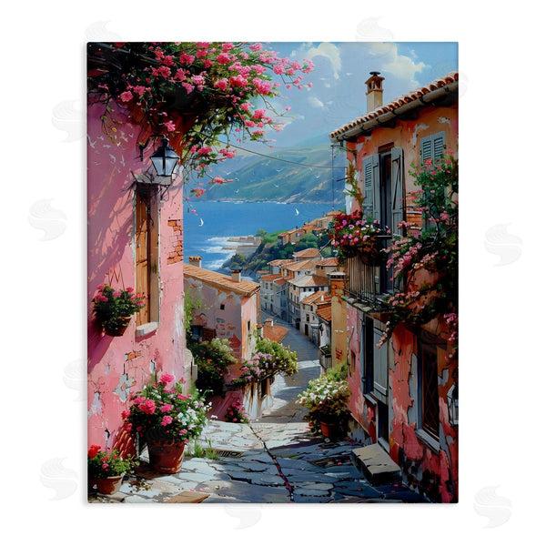 stupell industries Creative Studio | Quaint Pink Village View