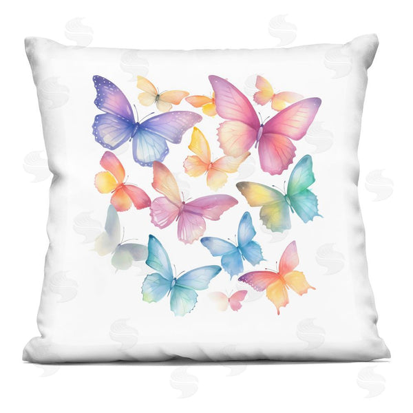 stupell industries Creative Studio | Rainbow Butterflies Rabble Throw Pillow