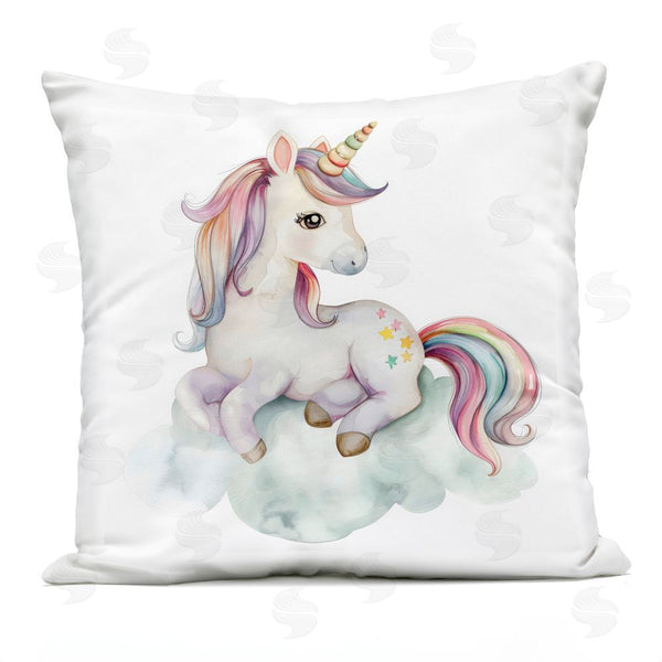 Stupell Industries Creative Studio | Rainbow Unicorn On Cloud Throw Pillow