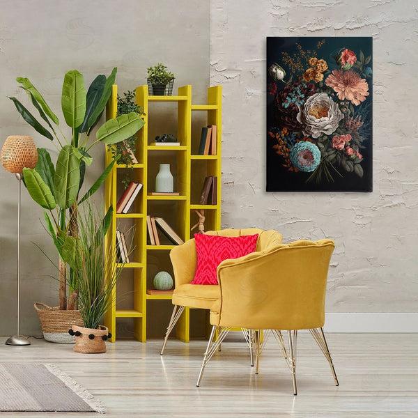 Stupell Industries Creative Studio | Realistic Colorful Floral On Black