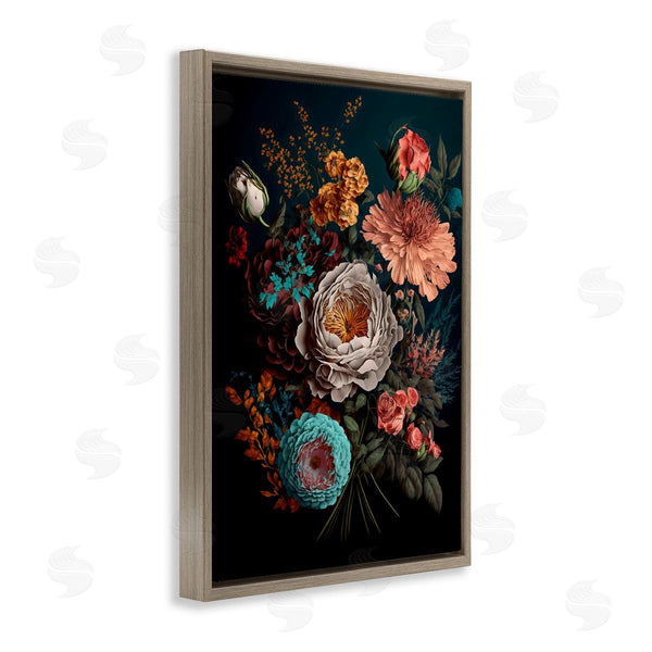 Stupell Industries Creative Studio | Realistic Colorful Floral On Black