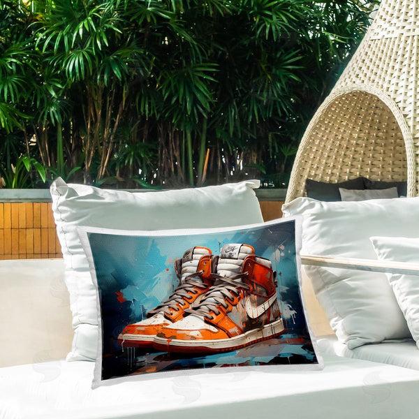 Stupell Industries Creative Studio | Red & White Sneakers Splash Throw Pillow