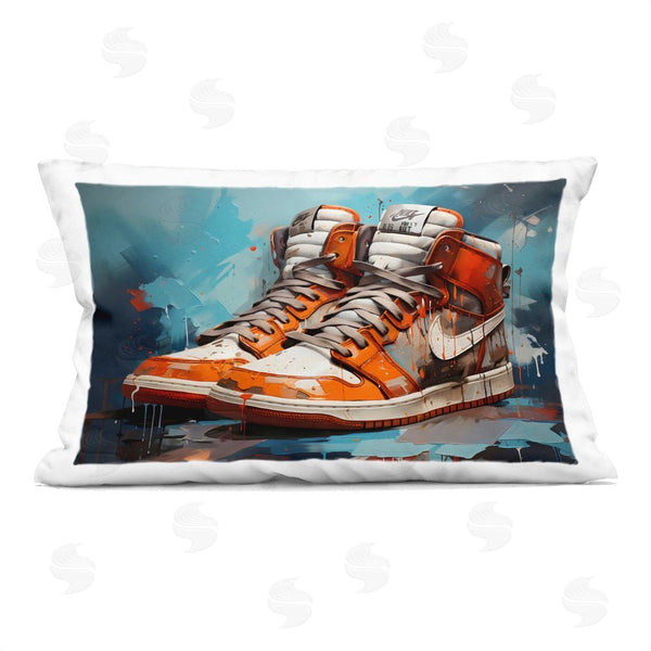 stupell industries Creative Studio | Red & White Sneakers Splash Throw Pillow