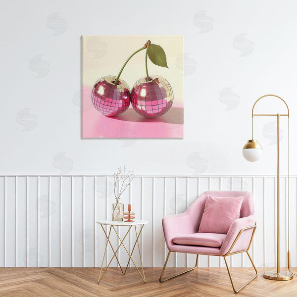 Stupell Industries Creative Studio | Retro Disco Cherries Gleam
