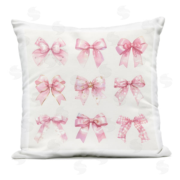 Stupell Industries Creative Studio | Ribbon Bow Styles Grouping Printed Throw Pillow