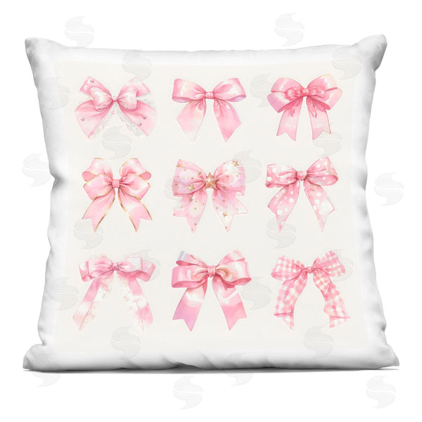 stupell industries Creative Studio | Ribbon Bow Styles Grouping Printed Throw Pillow