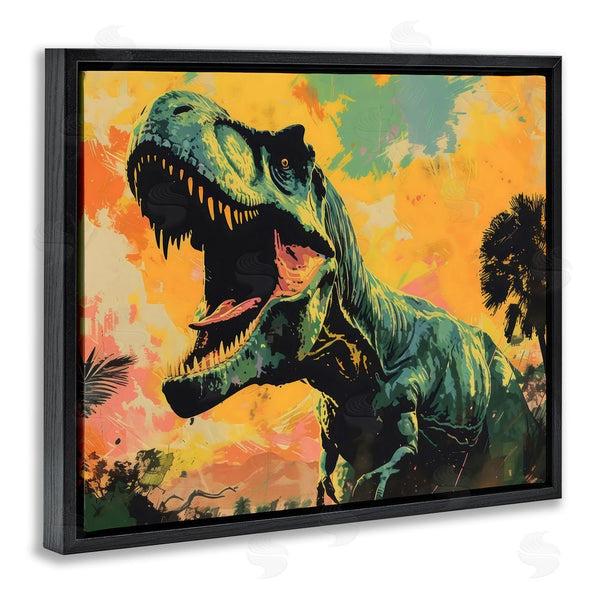 Stupell Industries Creative Studio | Roaring Dinosaur At Sunset