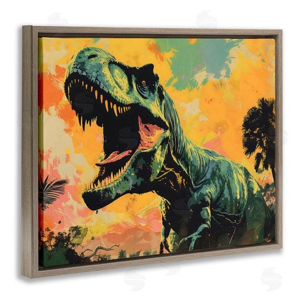 Stupell Industries Creative Studio | Roaring Dinosaur At Sunset