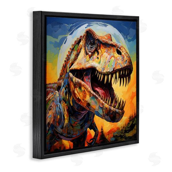 Stupell Industries Creative Studio | Roaring Dinosaur Vibrant Pattern