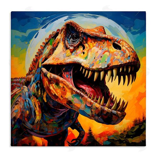 stupell industries Creative Studio | Roaring Dinosaur Vibrant Pattern
