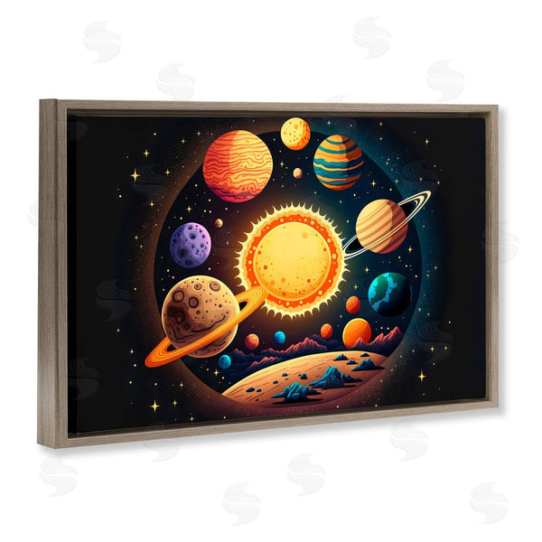 Stupell Industries Creative Studio | Round Cosmic Solar System