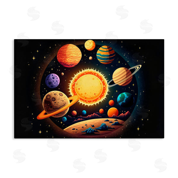 stupell industries Creative Studio | Round Cosmic Solar System