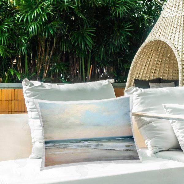 Stupell Industries Creative Studio | Sandy Shore In Neutrals Printed Throw Pillow
