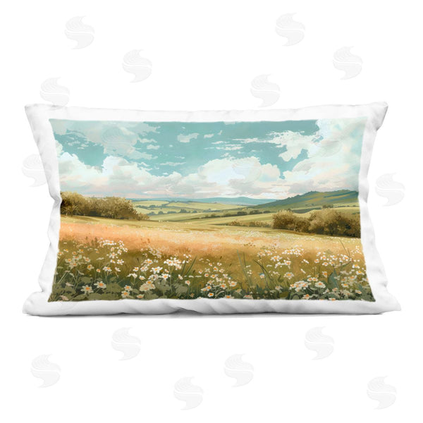 stupell industries Creative Studio | Scenic Daisy Valley Printed Throw Pillow
